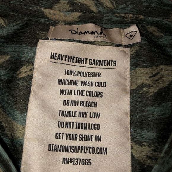 Diamond Supply DMND # 98 Green Camo Jersey - Picture 6 of 7